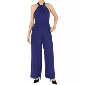Julia Jordan Halter Jumpsuit in Indigo‎